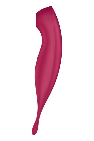 Смарт-вібратор для клітора з вакуумною стимуляцією Satisfyer Twirling Pro+ dark red SO6715 фото