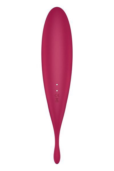 Смарт-вібратор для клітора з вакуумною стимуляцією Satisfyer Twirling Pro+ dark red SO6715 фото