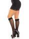 Гольфи ажурні Leg Avenue Sweetheart Ruffle Cuff Knee Highs, чорні, з рюшами, малюнок-сердечка SX1048 фото 6