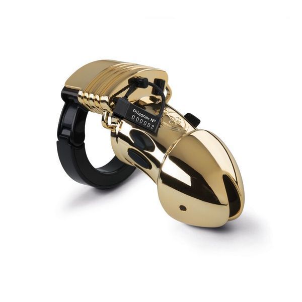 Клітка для члена з електростимуляцією Mystim Pubic Enemy No 1 - Gold Edition SO3809 фото