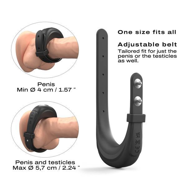 Ерекційне віброкільце Dorcel Fit Vibe Ring, регульований діаметр 4&ndash;5,7 см, 10 режимів SO9868 фото
