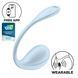 Смарт-віброяйце Satisfyer Smooth Petal Connect App Light Blue SX0667 фото 1