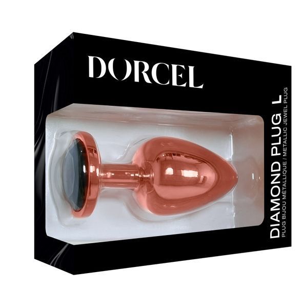 Металева анальна пробка із прикрасою у вигляді кристалу Dorcel - Diamond Plug L SO5530 фото