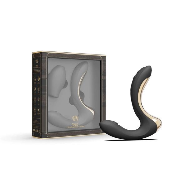 Вібратор-пульсатор з вакуумною насадкою Zalo &ndash; Talis G-Spot PulseWave Vibrator Obsidian Black SX0713 фото