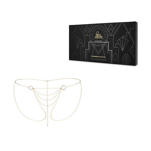 Ланцюжок-трусики Bijoux Indiscrets Magnifique Bikini Chain &ndash; Gold, прикраса для тіла SO2662 фото