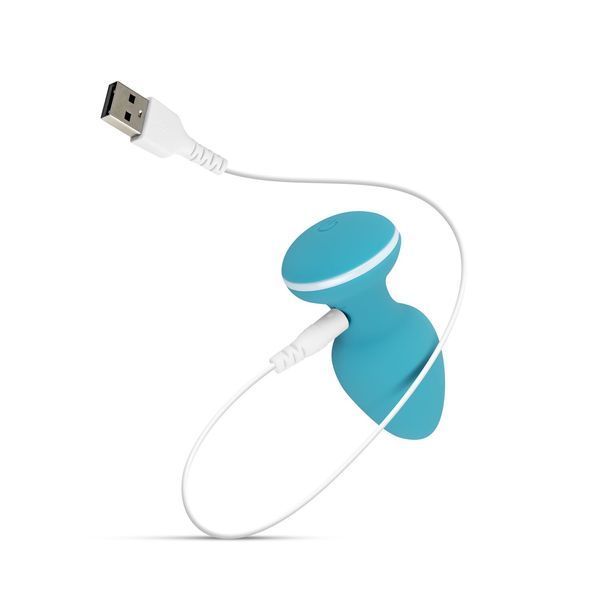 Анальна вібропробка Cala Azul &ndash; Blanca Vibrating anal plug, 10 режимів SO8887 фото