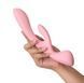 Двосторонній вібратор-кролик Satisfyer Triple Oh Pink, 3 мотори, руків&rsquo;я-масажер SO7780 фото 6