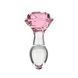 Скляна анальна пробка Pillow Talk Rosy Luxurious Glass Anal Plug, ⌀3,3 см, віброкуля в подарунок SO6834 фото 1