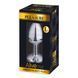 Металева анальна пробка з чорним кристалом Alive Mini Metal Butt Plug, розмір L SO6006 фото 2