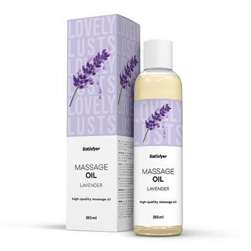 Масажна олія Satisfyer Massage Oil Lavender 250 мл SX2703 фото