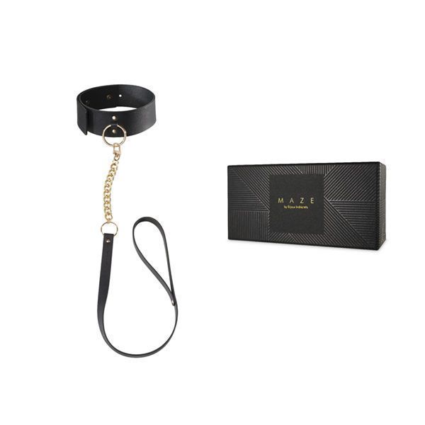 Чокер Bijoux Indiscrets MAZE &ndash; Wide Chocker Black SO2648 фото