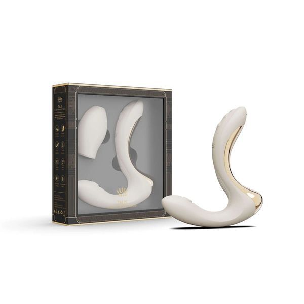 Вібратор-пульсатор з вакуумною насадкою Zalo &ndash; Talis G-Spot PulseWave Vibrator Ivory White SX0714 фото
